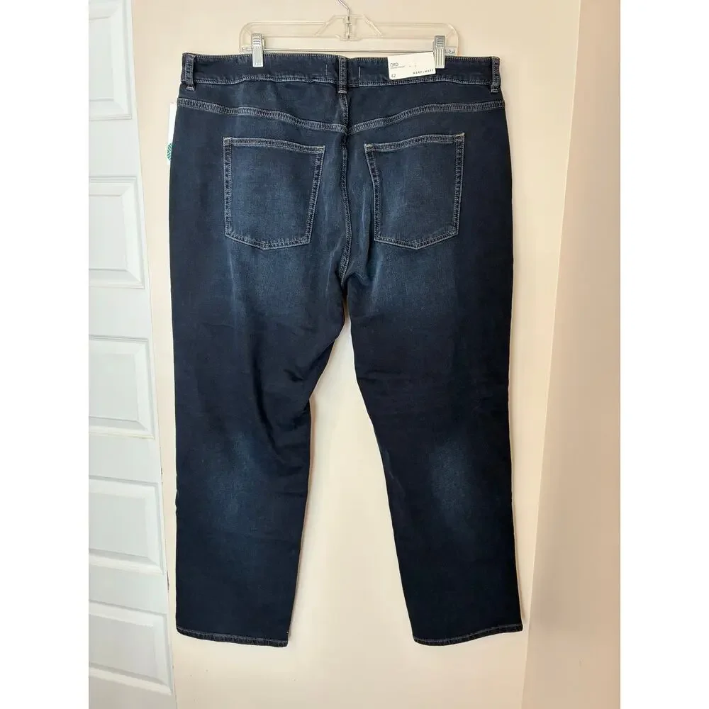 Warp + Weft NEW ORD Chicago Straight Jeans Dark Wash Men's 42x32